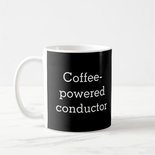 Dirigent met koffie als brandstof Muzikant Koffiemok (Links)