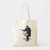 Dirigent Symfonieorkest Klassieke Muziek Tote Bag (Voorkant)