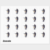 Dirigent Symfonieorkest Klassieke Muziek Vierkante Sticker (Vel)
