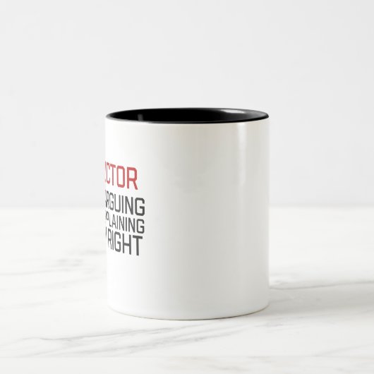 dirigent tweekleurige koffiemok (Center)