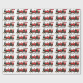 Dirigent van de Crazy Train Cadeaupapier (Vlak)