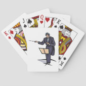 Dirigent van het symfonieorkest Klassieke muziek Pokerkaarten (Achterkant)