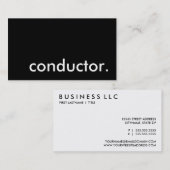 dirigent. visitekaartje (Voorkant / Achterkant)