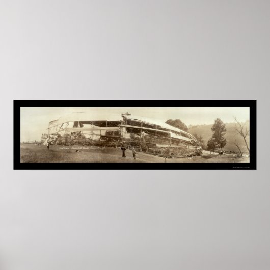 Dirigibele Shenandoah Disaster Photo 1925 Poster (Voorkant)
