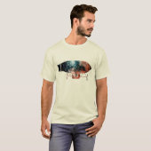 Dirigibele Zeppelin Silhouette T-shirt (Voorkant volledig)