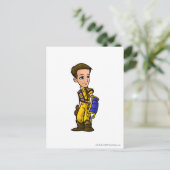 Dirigibles Losse Desert Personeelsspeler Briefkaart (Staand voorkant)