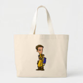Dirigibles Lost Desert Personeelsspeler Grote Tote Bag (Voorkant)