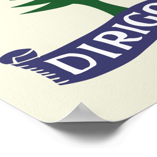 Dirigo / 1901 Maine Flag Framable Art Poster (Hoek)