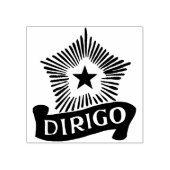 Dirigo en Noord-Star Rubber Stamp Rubberstempel (Afrduk)