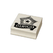 Dirigo en Noord-Star Rubber Stamp Rubberstempel (Stempel)