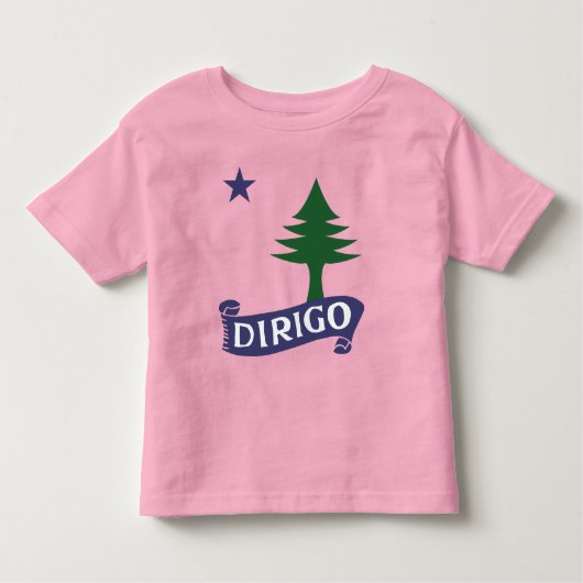 Dirigo / Maine Flag 1901 Kinder Shirts (Voorkant)