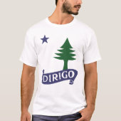 Dirigo / Maine Flag 1901 T-shirt (Voorkant)