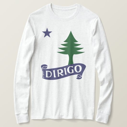 Dirigo / Maine Flag 1901 T-shirt (Design voorkant)