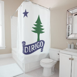 Dirigo / vlag van 1901 douchegordijn