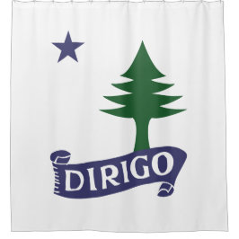 Dirigo / vlag van 1901 douchegordijn