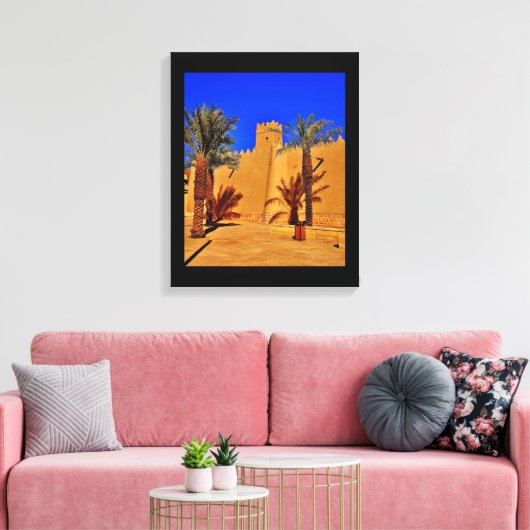 Diriyah Architecture Canvas Afdruk (Insitu (Woonkamer))