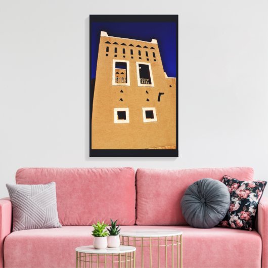 Diriyah Architecture Canvas Afdruk (Insitu (Woonkamer))