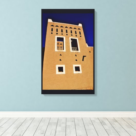 Diriyah Architecture Canvas Afdruk (Insitu (Houten vloer))