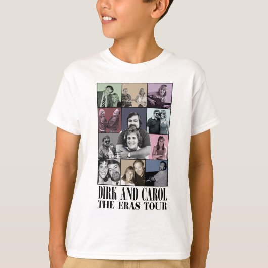 Dirk & Carol Eras vieren Kinder T-shirt (Voorkant)