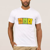 Dirk periodieke table name shirt (Voorkant)