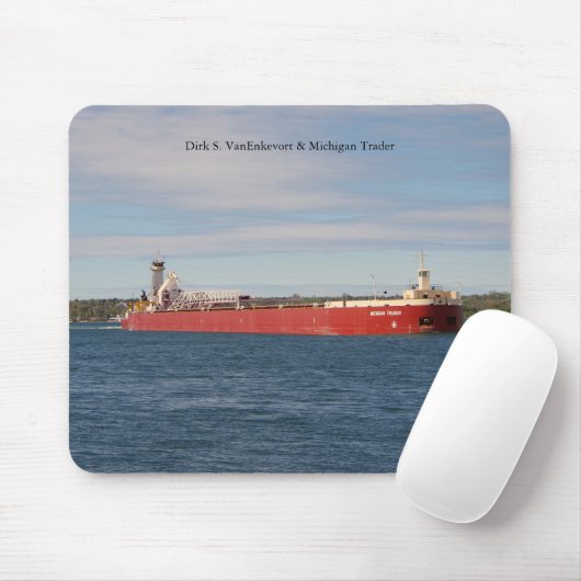 Dirk S. Van Enkevort & Michigan Trader mousepad Muismat (Met muis)