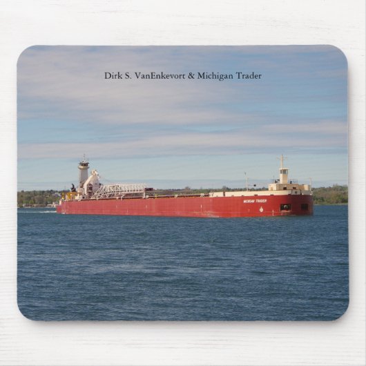 Dirk S. Van Enkevort & Michigan Trader mousepad Muismat (Voorkant)