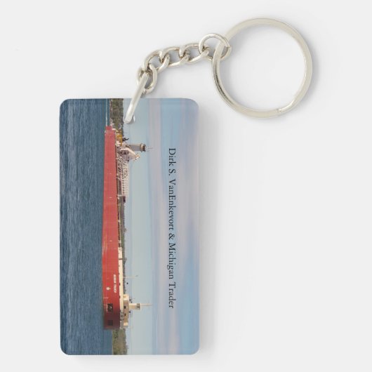 Dirk S. Van Enkevort & Michigan Trader sleutelhang Sleutelhanger (achterkant)