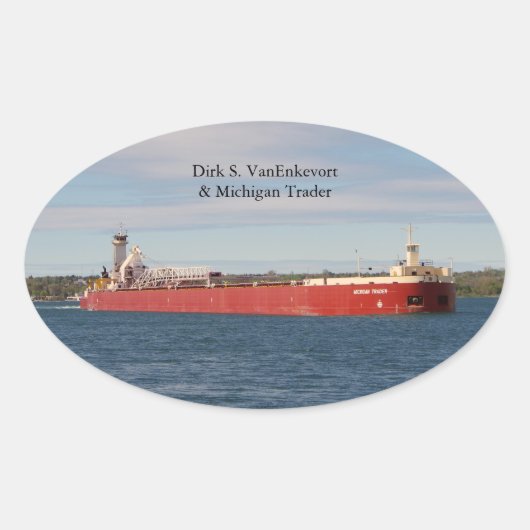 Dirk S. Van Enkevort & Michigan Trader sticker (Voorkant)