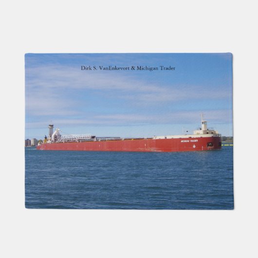 Dirk S. VanEnkevort & Michigan Trader deurmat (Voorkant)