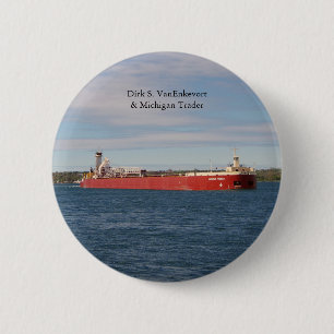 Dirk S. VanEnkevort & Michigan Trader knoop Ronde Button 5,7 Cm