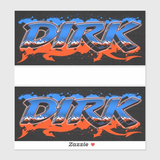 Dirk Vorname Name Graffiti Aufkleber Sticker (Vel)