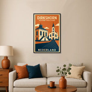 Dirkshorn, Noord Holland - Nederland Reis Poster