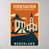 Dirkshorn, Noord Holland - Nederland Travel Poster (Voorkant)