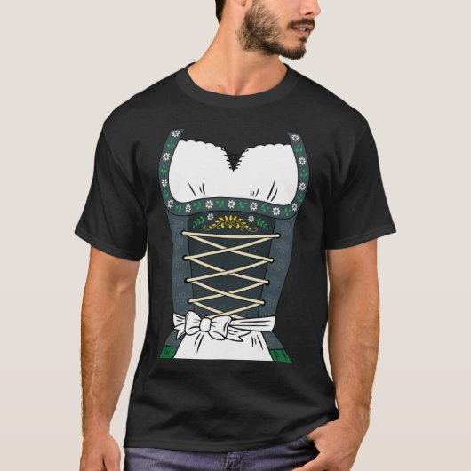 Dirndl Okterbfest Halloween Costume German Culture T-shirt (Voorkant)