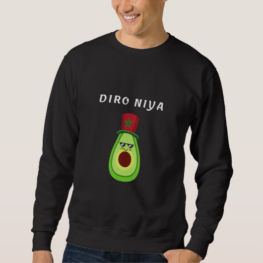 Diro Niya Have Confidence in Darija Avocado Flag o Trui (Voorkant)