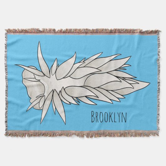 Dirona albolineata nudibranch cartoon deken (Voorkant)