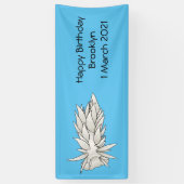 Dirona albolineata nudibranch cartoon spandoek (Verticaal)