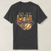 Dirt and Diamonds mam van zowel Softball als Baseb T-shirt (Design voorkant)