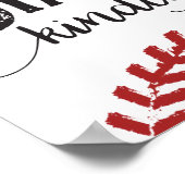 Dirt and Diamonds Soort Girl Softball Theme Poster (Hoek)