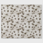 Dirt and Dog Pawprints Cadeaupapier (Vlak)