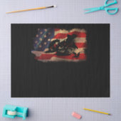 Dirt Bike American Flag Motocross Biker Tissuepapier (Craft)