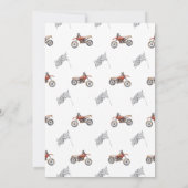 Dirt Bike Any Age Birthday Invitation Kaart (Achterkant)