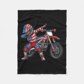 Dirt Bike Art Rider Motocross Motorfiets Dirtbike Fleece Deken (Voorkant)