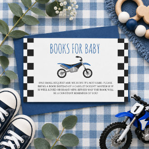 Dirt Bike Baby Shower Boeken Voor Baby Verzoek Informatiekaartje