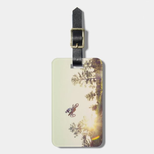 Dirt Bike Bagagelabel (Voorkant verticaal)