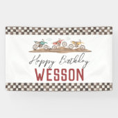 Dirt Bike Banner, Dirt bike party sign Spandoek (Horizontaal)