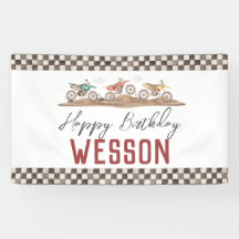 Dirt Bike Banner, Dirt bike party sign