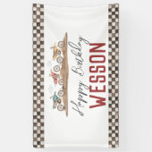Dirt Bike Banner, Dirt bike party sign Spandoek (Verticaal)