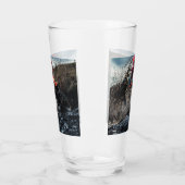 Dirt bike berijder kussen glas (Links)