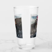 Dirt bike berijder kussen glas (Rechts)